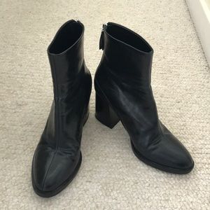 Zara Genuine Leather Boots Size 40